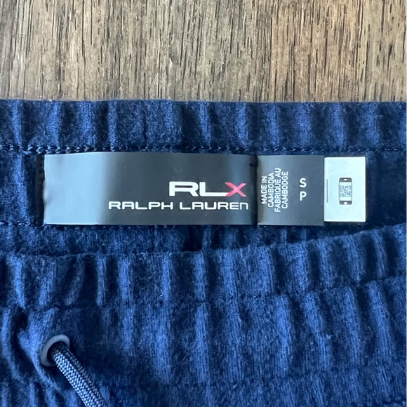 Ralph Lauren RLX Men’s Fleece Joggers Sweatpants Pockets Navy Blue Size Small - Picture 4 of 12